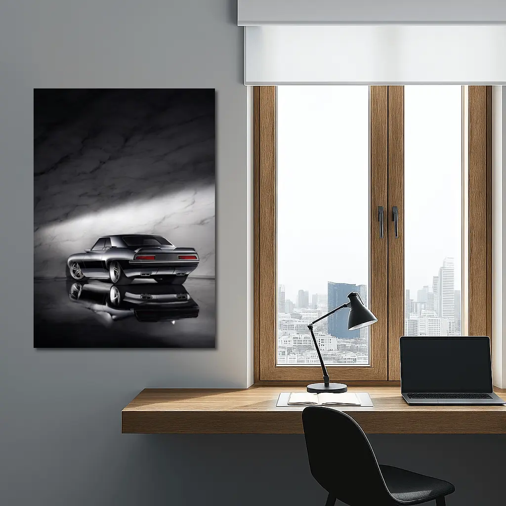 1969 Chevrolet Camaro Dark Marble Studio – Wall Art