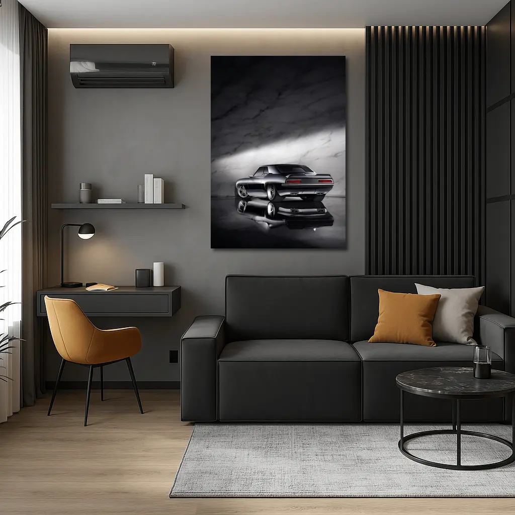 1969 Chevrolet Camaro Dark Marble Studio – Wall Art