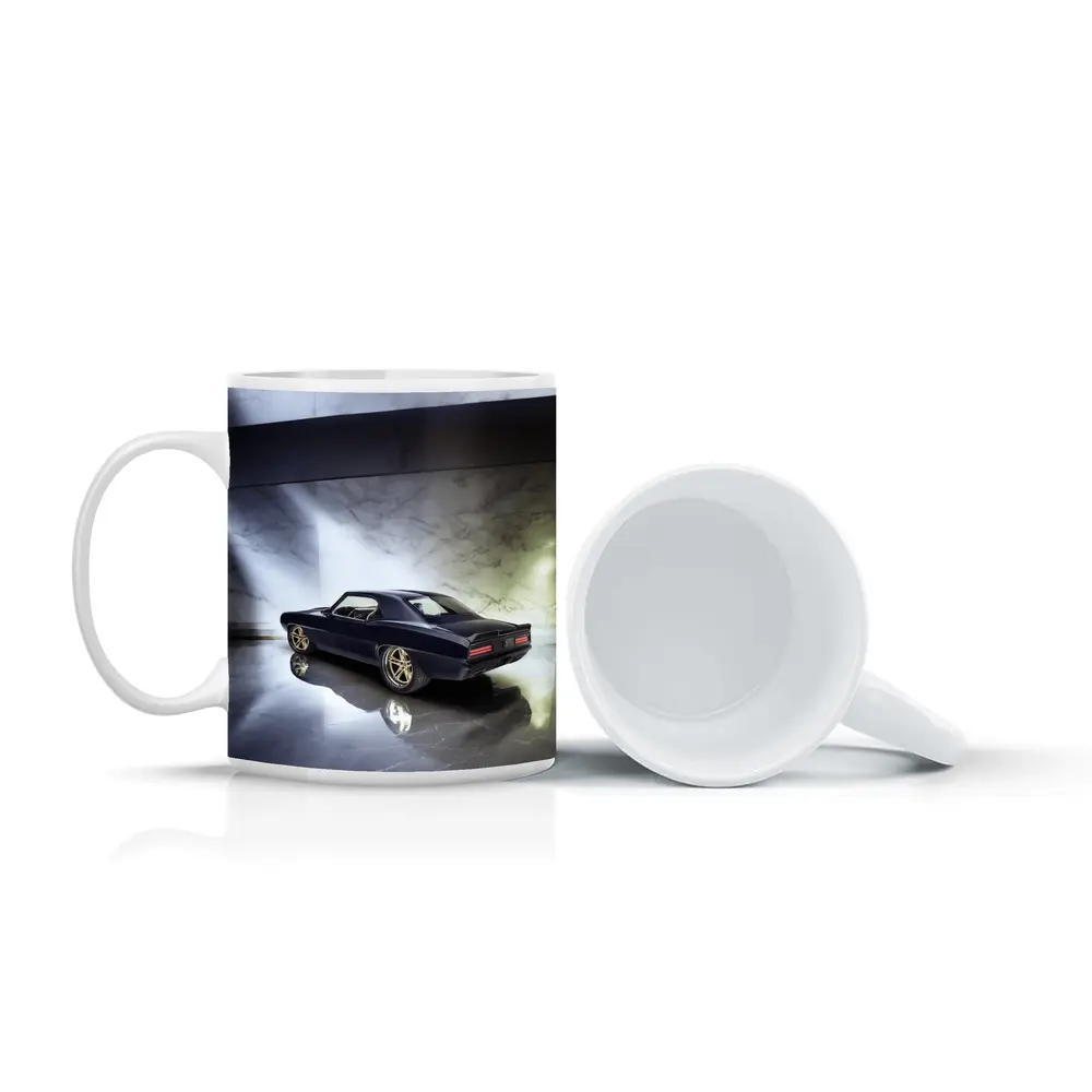 Dark Chevrolet Camaro Classic Muscle Car Marble – Mugs