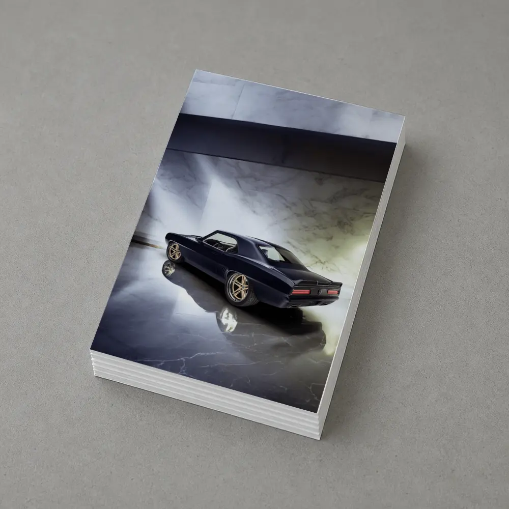 Dark Chevrolet Camaro Classic Muscle Car Marble – Postcards
