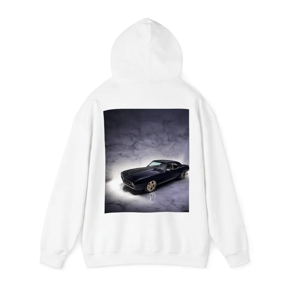 1969 Chevrolet Camaro Dark Blue Marble Studio – Hoodies