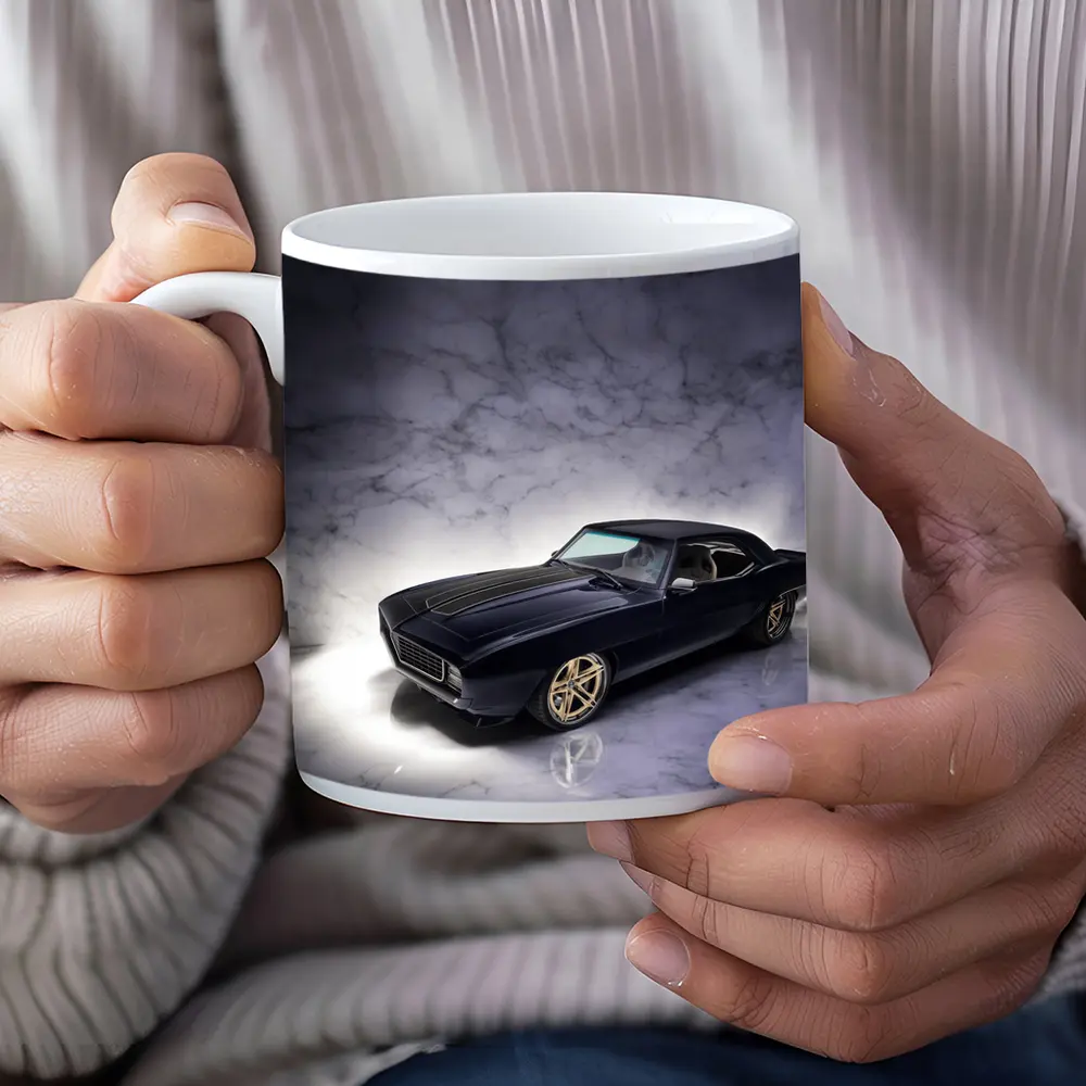 1969 Chevrolet Camaro Dark Blue Marble Studio – Mugs