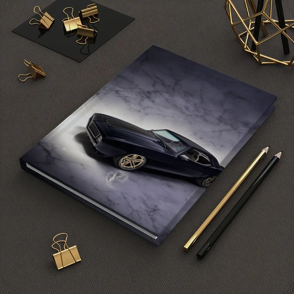 1969 Chevrolet Camaro Dark Blue Marble Studio – Notebooks