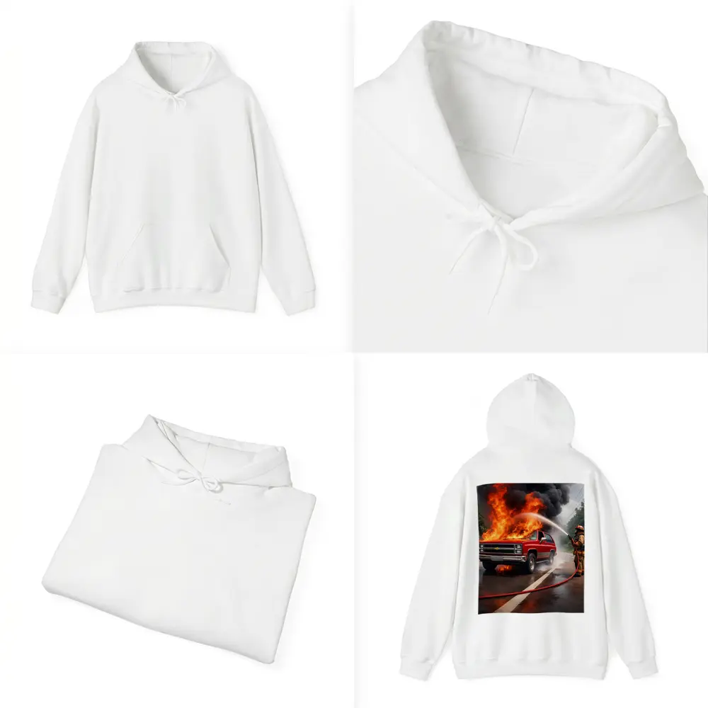 Chevrolet Blazer On Fire Firefighter Street – Hoodies