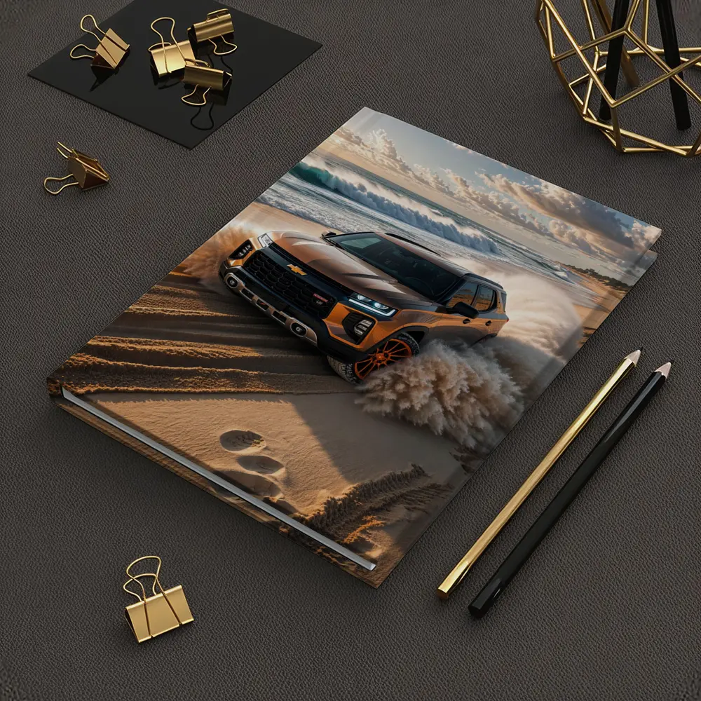 Chevrolet Blazer SUV Drifting On Sandy Beach – Notebooks