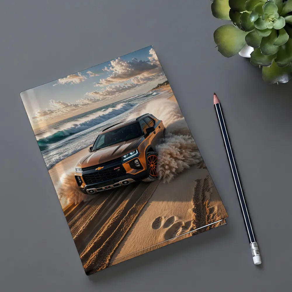 Chevrolet Blazer SUV Drifting On Sandy Beach – Notebooks