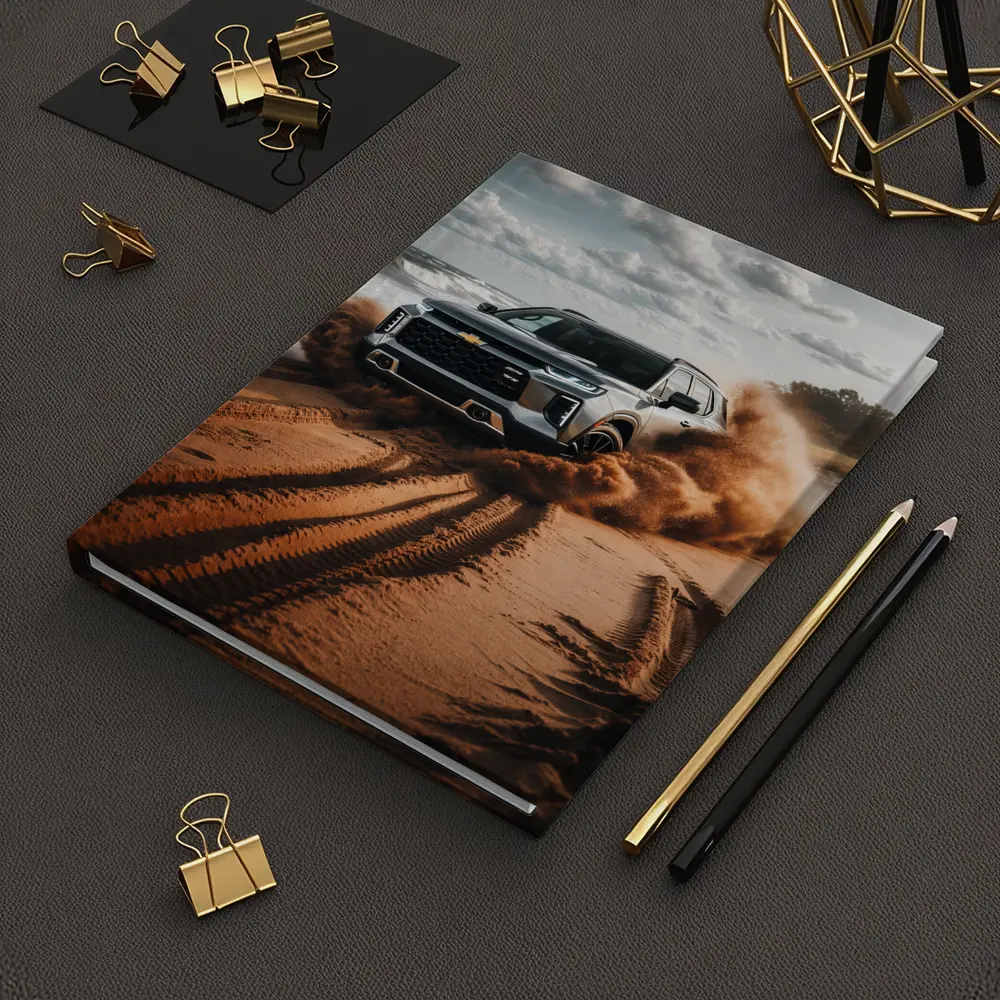 Chevrolet Blazer Drifting Sandy Beach Shore – Notebooks