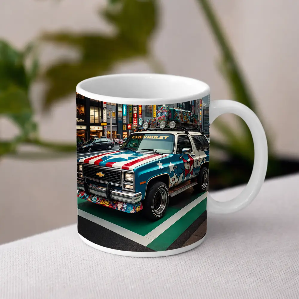 Chevrolet Blazer Tokyo City Street Art – Mugs
