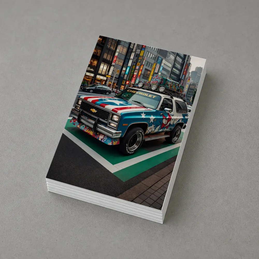 Chevrolet Blazer Tokyo City Street Art – Postcards
