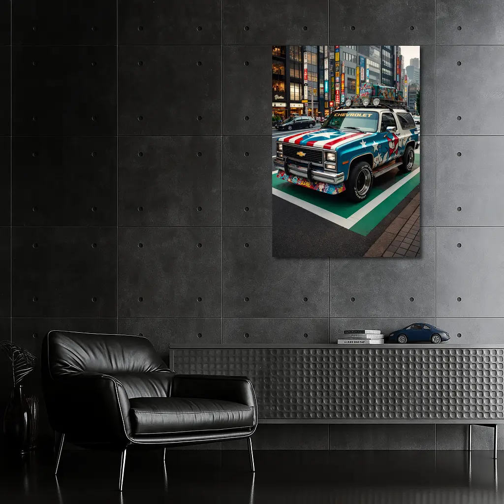 Chevrolet Blazer Tokyo City Street Art – Wall Art