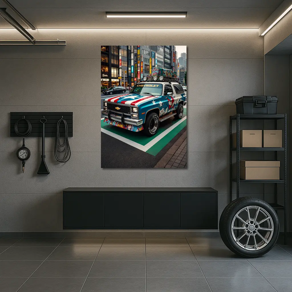 Chevrolet Blazer Tokyo City Street Art – Wall Art