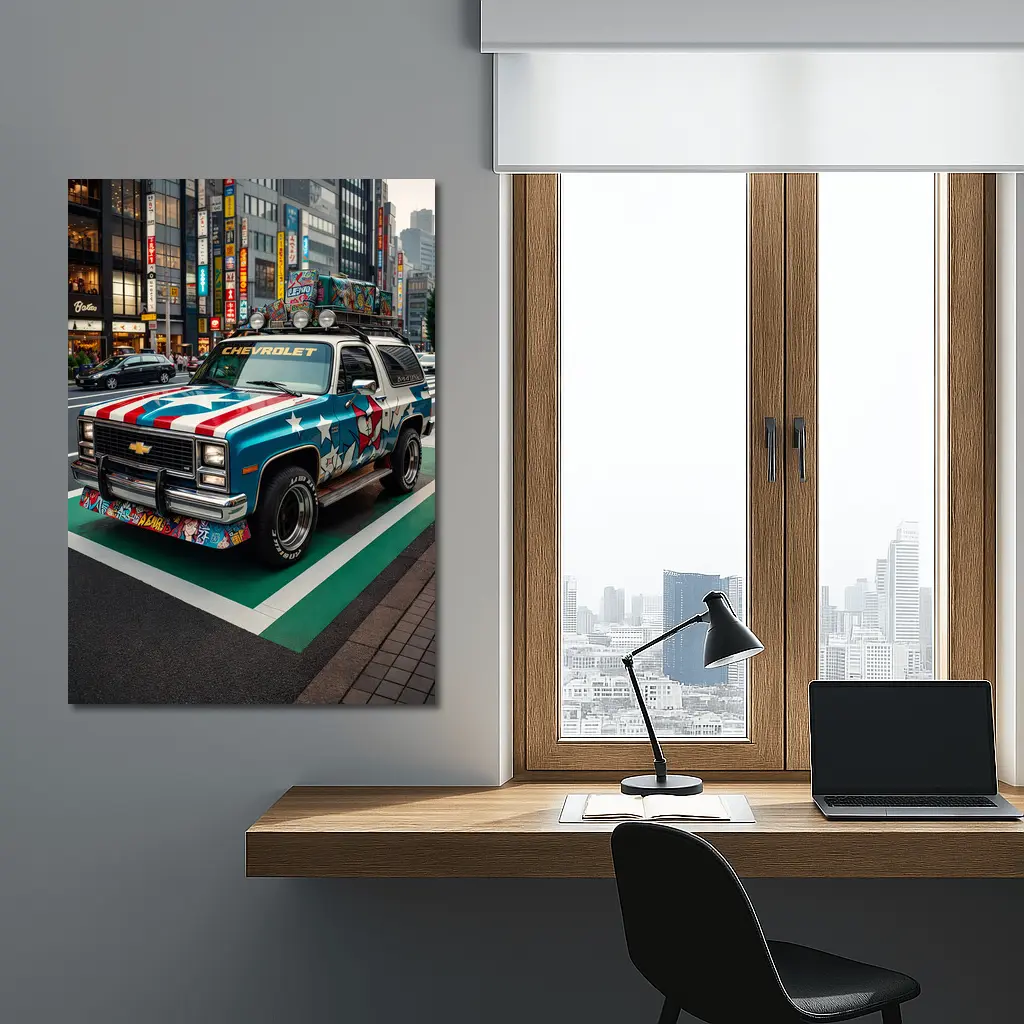 Chevrolet Blazer Tokyo City Street Art – Wall Art