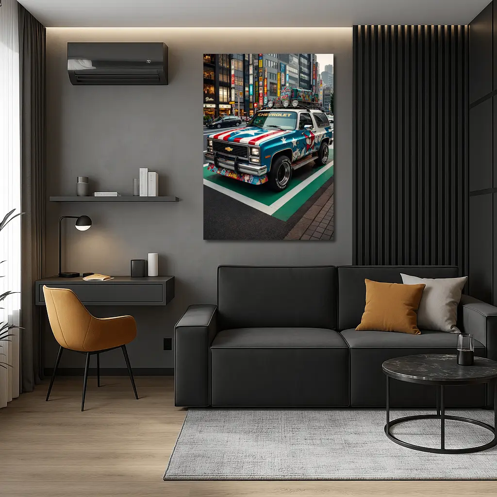 Chevrolet Blazer Tokyo City Street Art – Wall Art