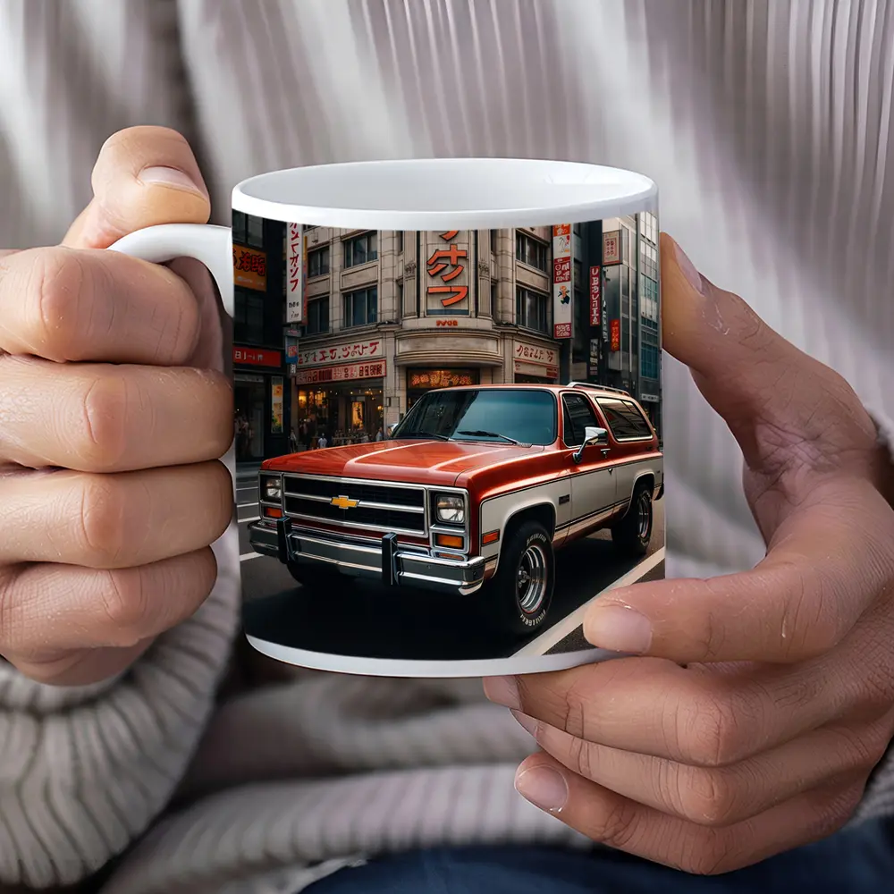 Chevrolet Blazer Parked on Tokyo Street – Mugs