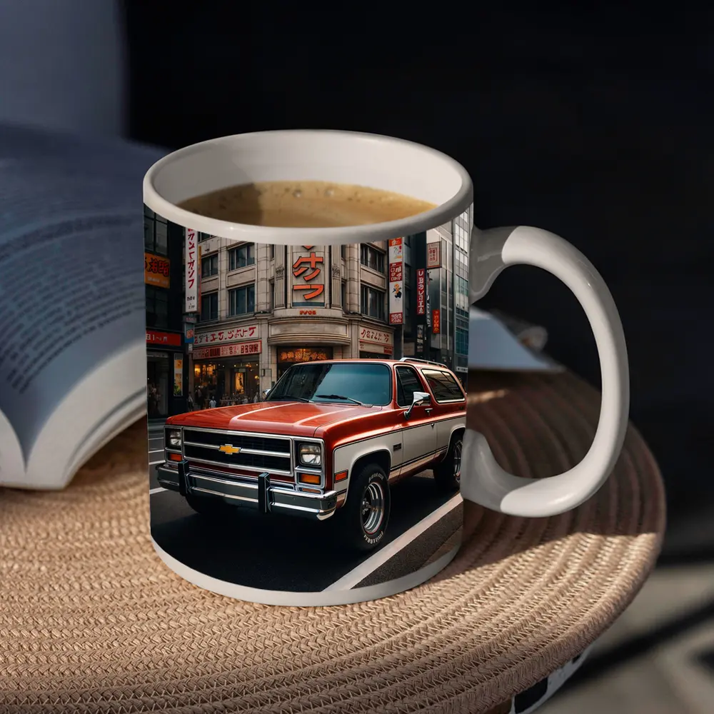 Chevrolet Blazer Parked on Tokyo Street – Mugs