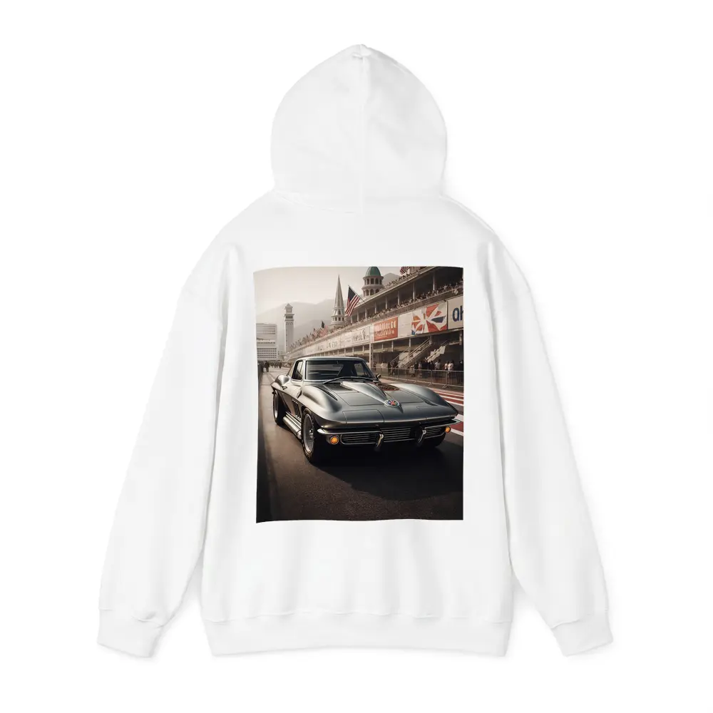 Chevrolet Corvette Classic Racing Track Scene – Hoodies