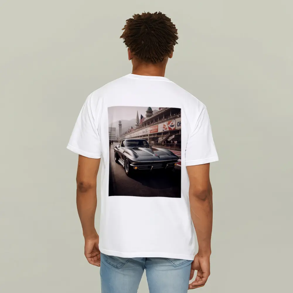 Chevrolet Corvette Classic Racing Track Scene – T-Shirts