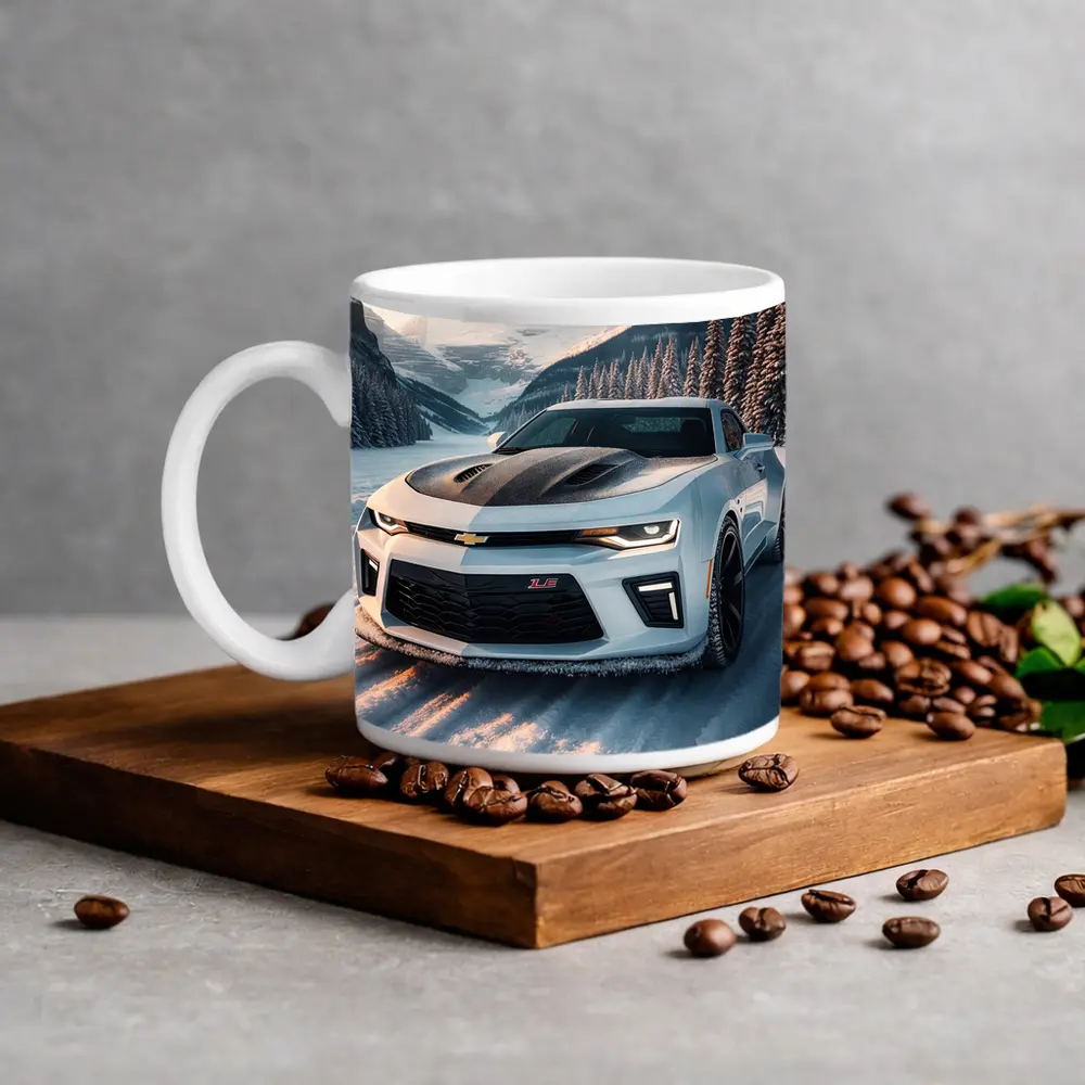 Chevrolet Camaro ZL1 Snowy Mountain Road – Mugs