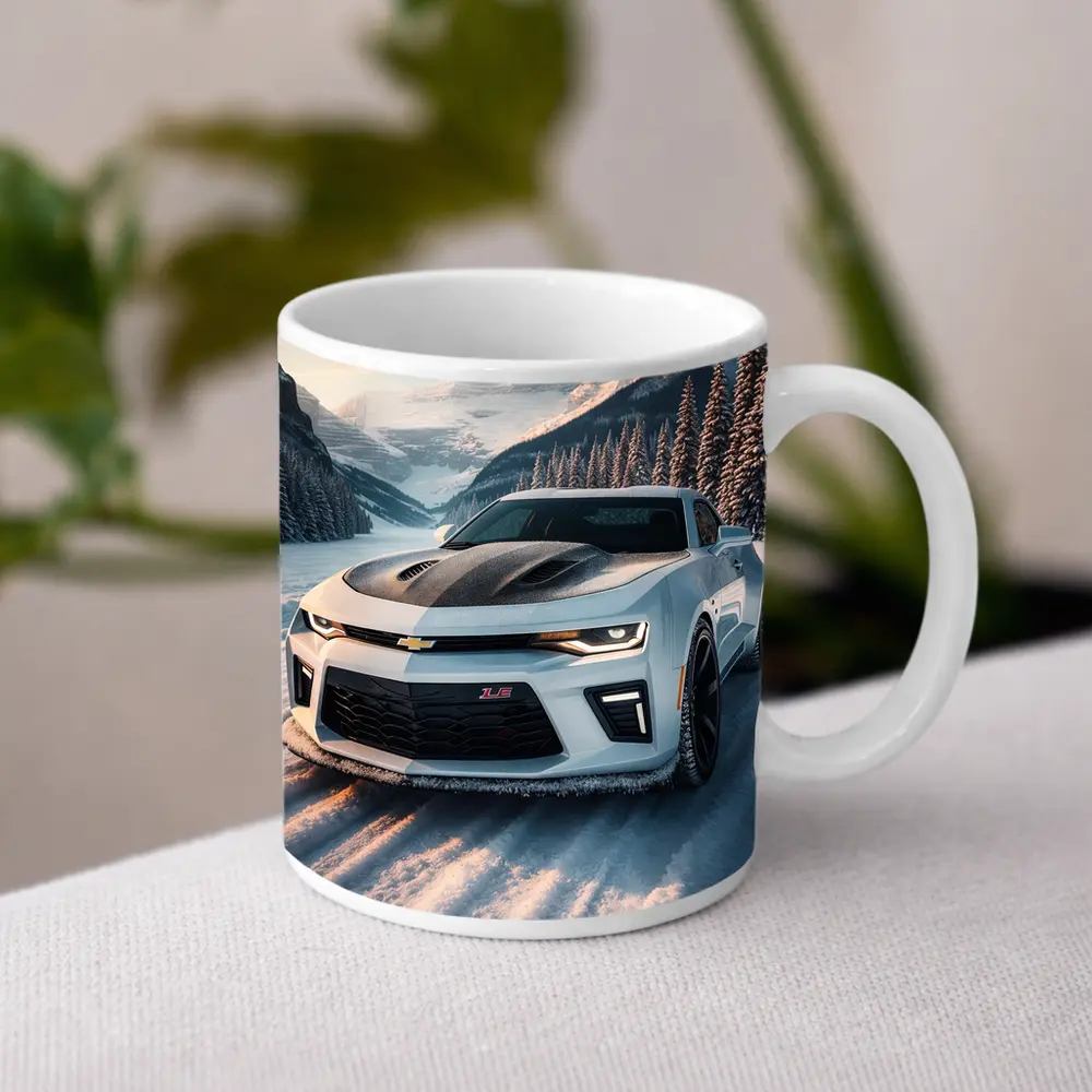 Chevrolet Camaro ZL1 Snowy Mountain Road – Mugs