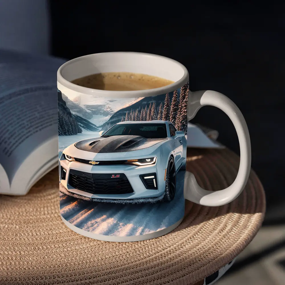 Chevrolet Camaro ZL1 Snowy Mountain Road – Mugs