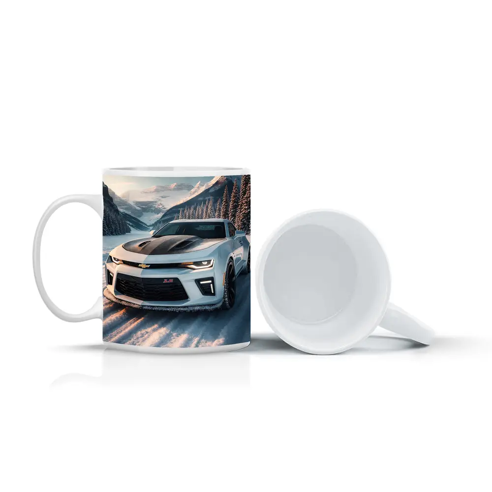 Chevrolet Camaro ZL1 Snowy Mountain Road – Mugs