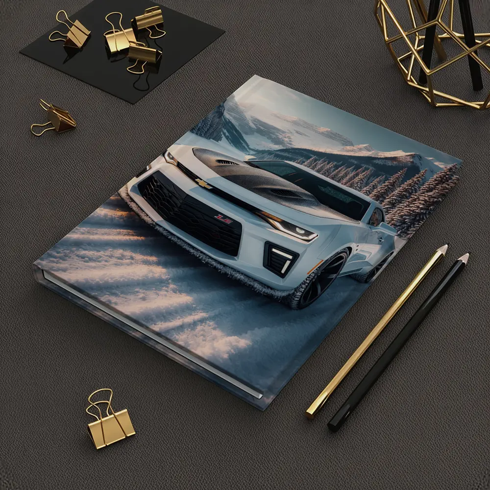 Chevrolet Camaro ZL1 Snowy Mountain Road – Notebooks