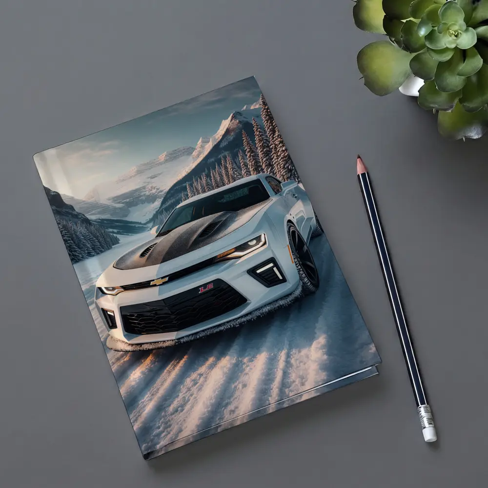 Chevrolet Camaro ZL1 Snowy Mountain Road – Notebooks