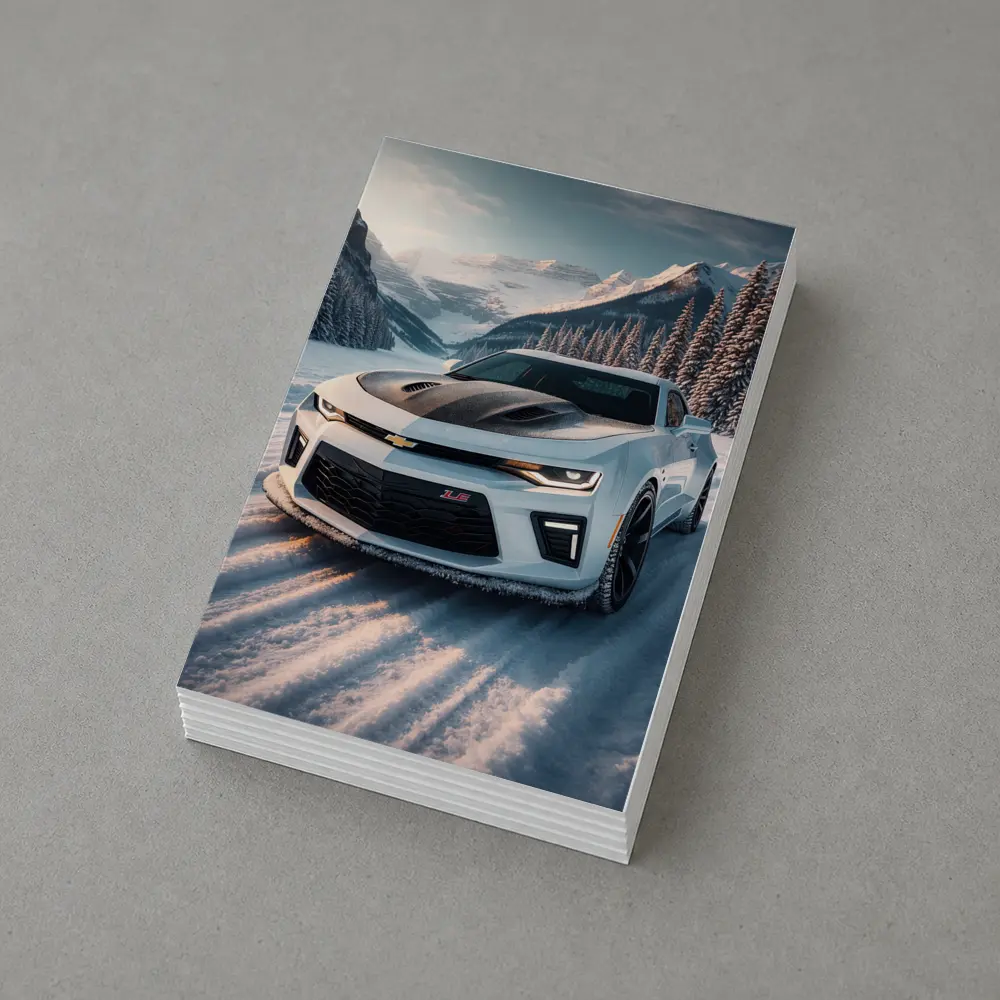 Chevrolet Camaro ZL1 Snowy Mountain Road – Postcards