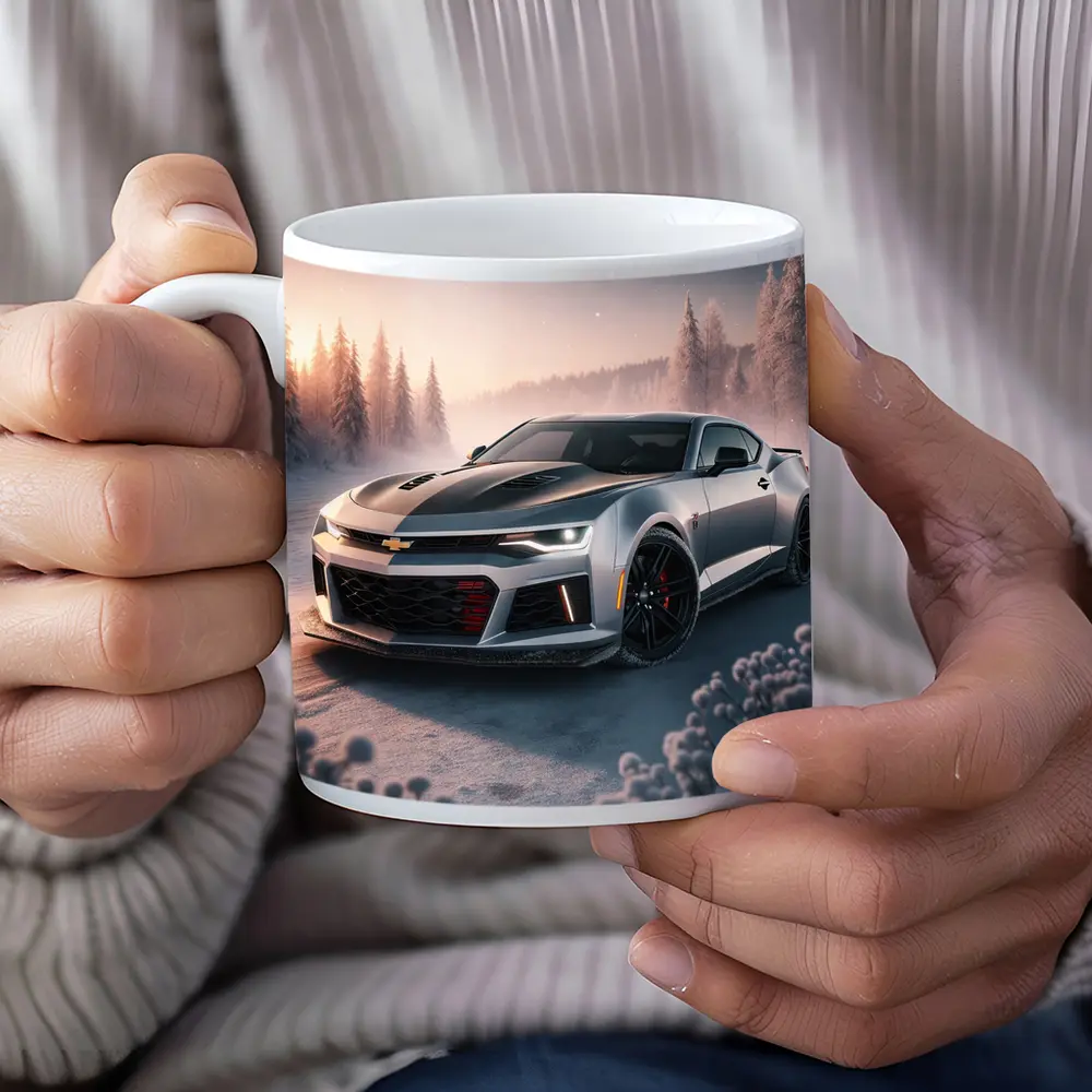 Chevrolet Camaro ZL1 Snowy Winter Night – Mugs