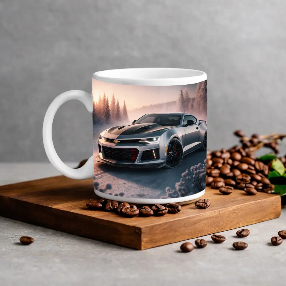 Chevrolet Camaro ZL1 Snowy Winter Night – Mugs