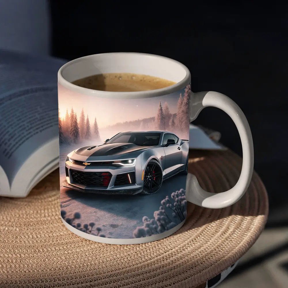 Chevrolet Camaro ZL1 Snowy Winter Night – Mugs