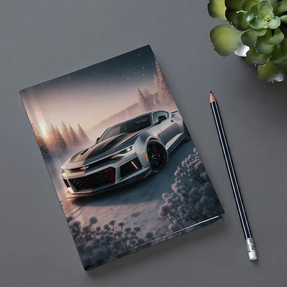 Chevrolet Camaro ZL1 Snowy Winter Night – Notebooks
