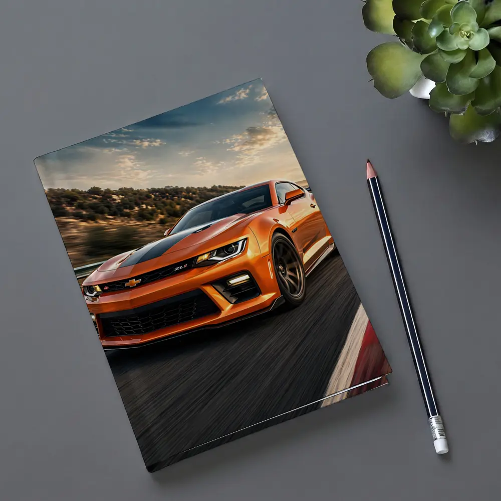 Chevrolet Camaro ZL1 Orange Racing Track – Notebooks