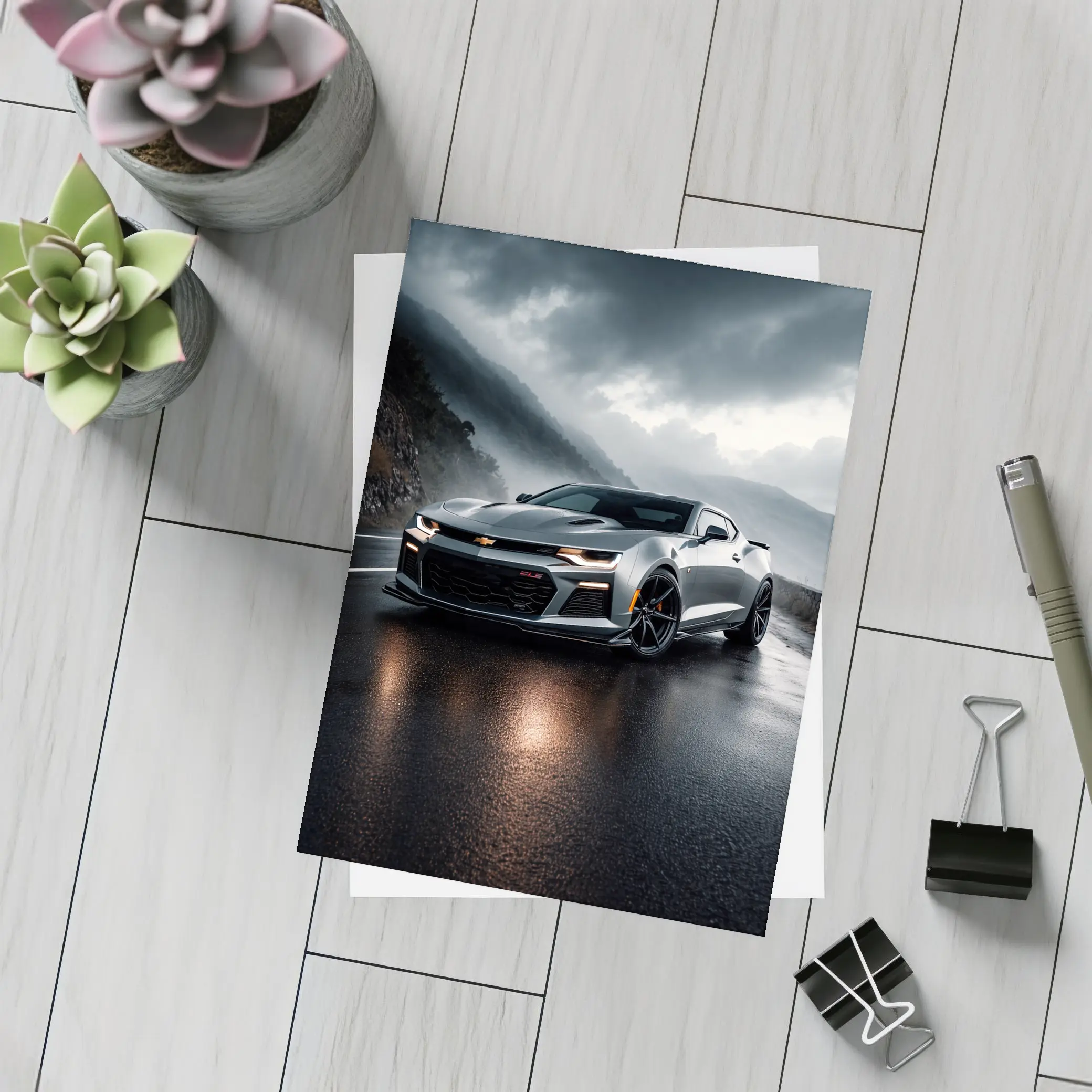 Chevrolet Camaro ZL1 Wet Mountain Road – Postcards
