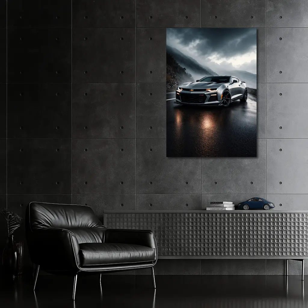 Chevrolet Camaro ZL1 Wet Mountain Road – Wall Art