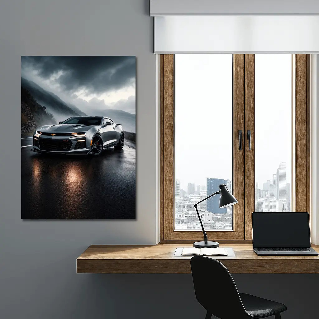 Chevrolet Camaro ZL1 Wet Mountain Road – Wall Art