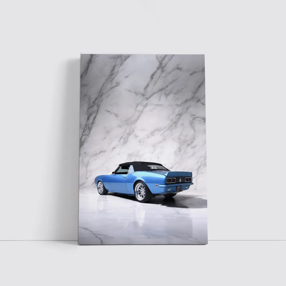 Chevrolet Camaro RS Blue Marble Studio – Wall Art