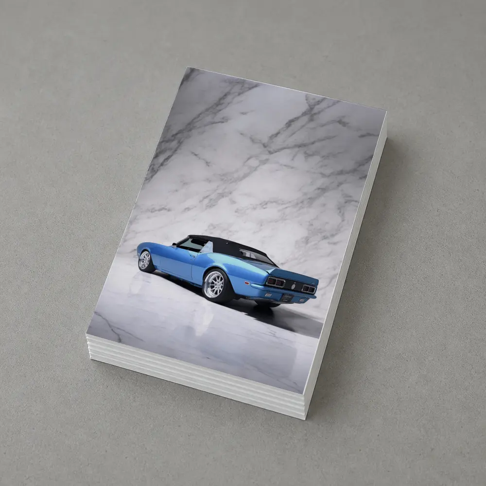 Chevrolet Camaro RS Blue Marble Studio – Postcards