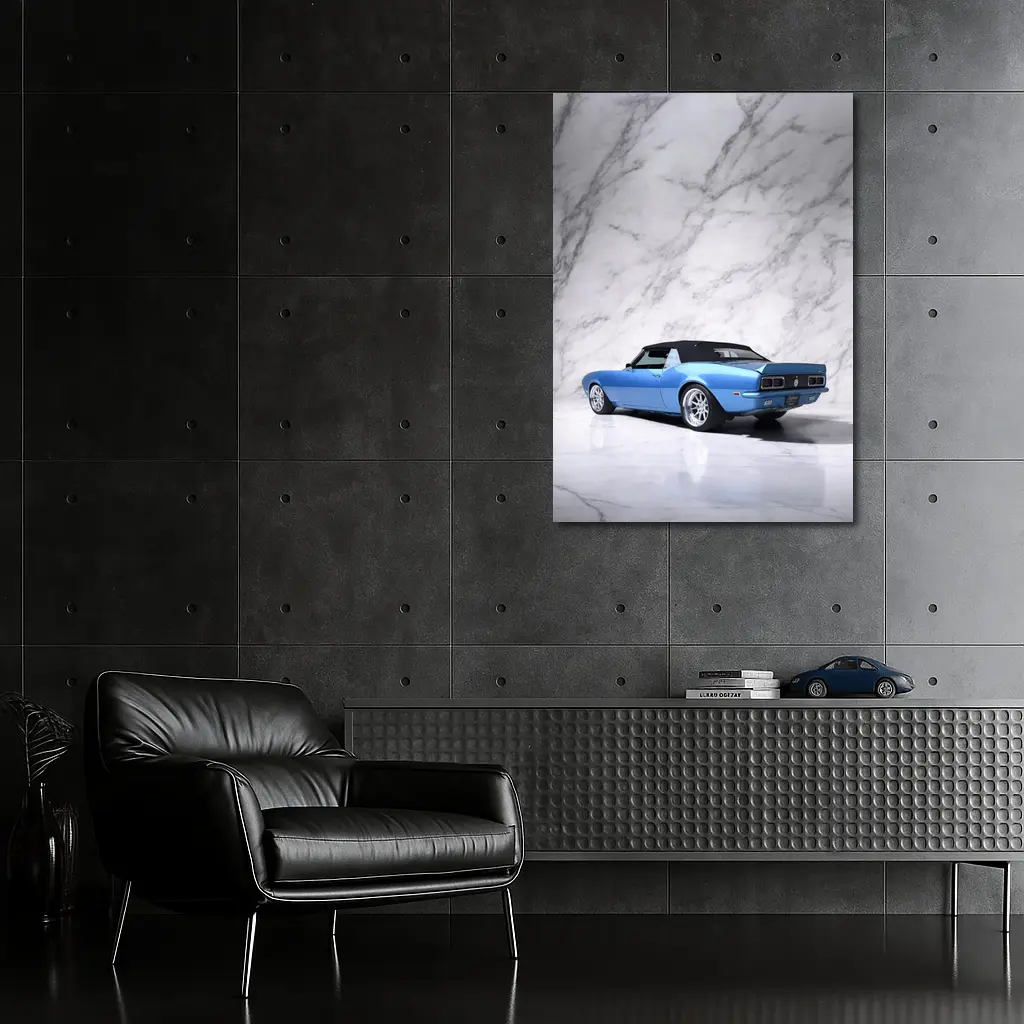 Chevrolet Camaro RS Blue Marble Studio – Wall Art