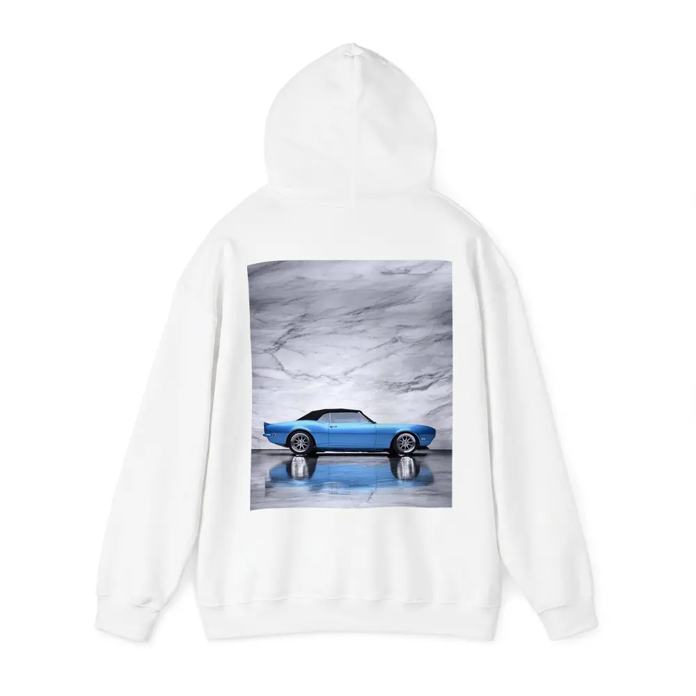 Chevrolet Camaro RS Blue Marble Background – Hoodies