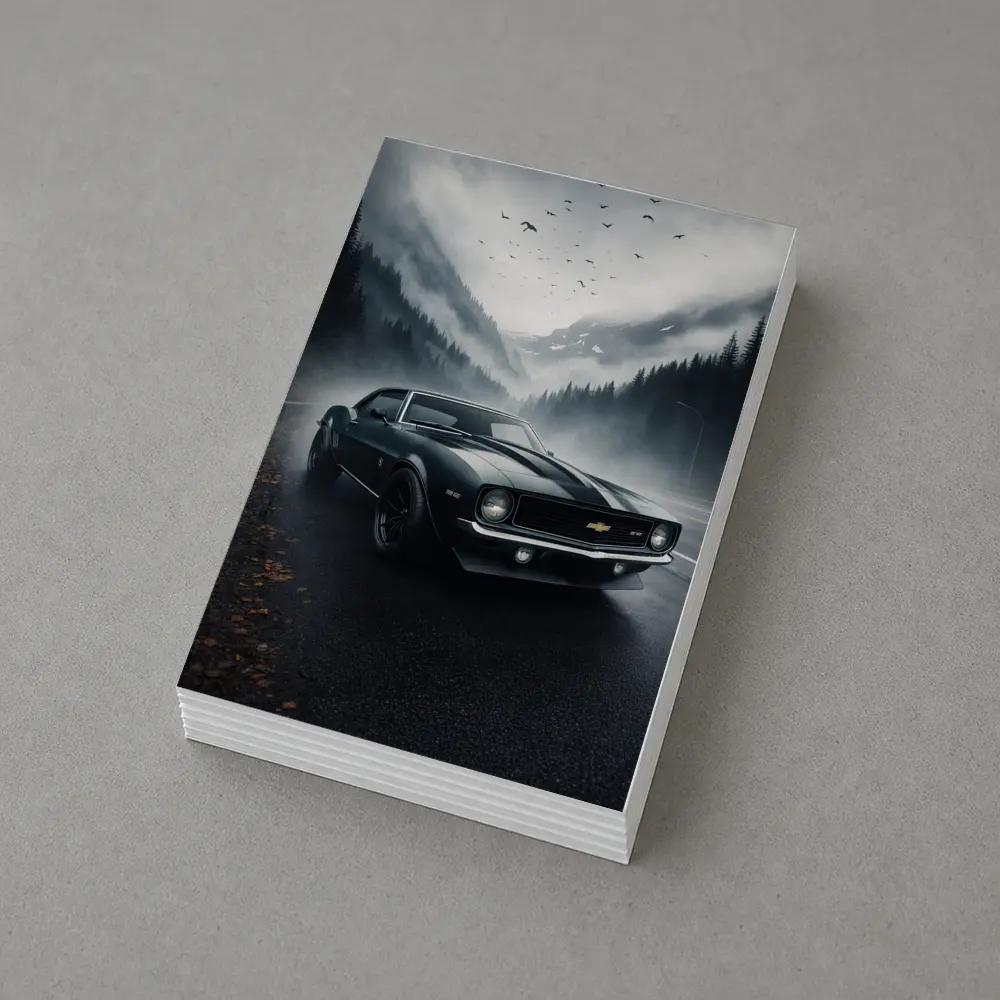 Chevrolet Camaro SS Foggy Mountain Road – Postcards