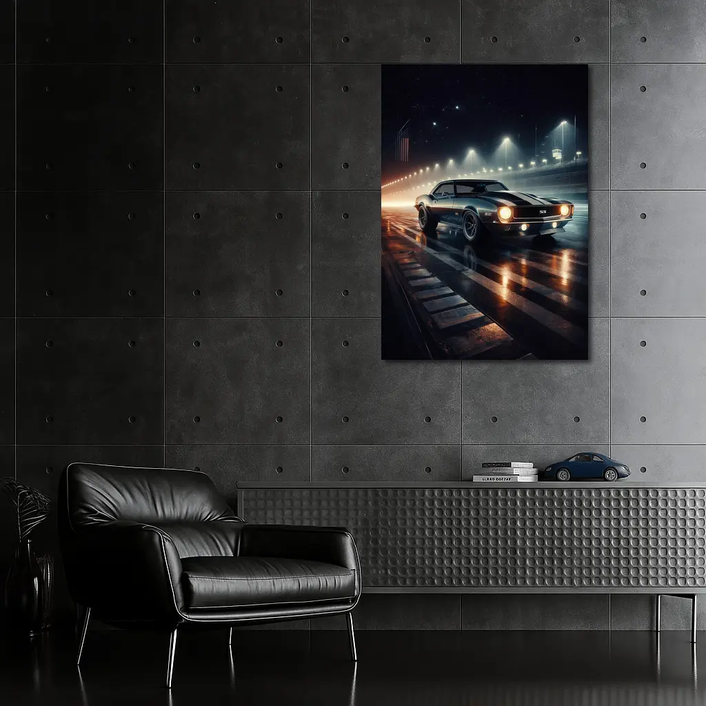 Chevrolet Camaro SS Night Drag Strip – Wall Art