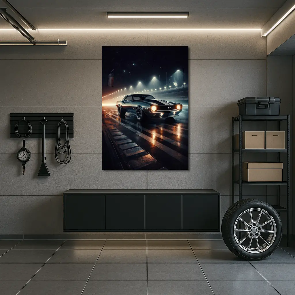 Chevrolet Camaro SS Night Drag Strip – Wall Art