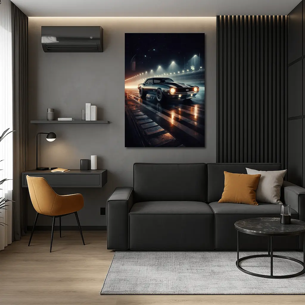 Chevrolet Camaro SS Night Drag Strip – Wall Art