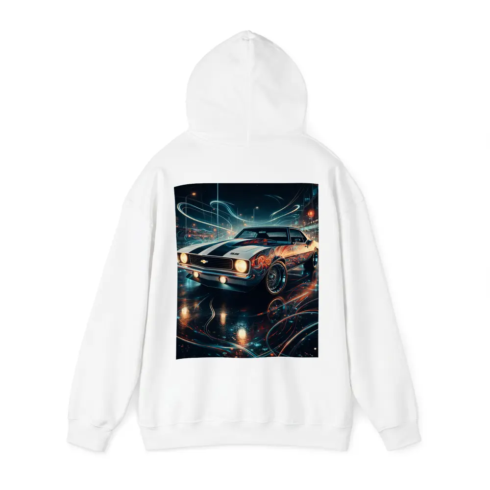 Chevrolet Camaro SS Neon Night City Art – Hoodies