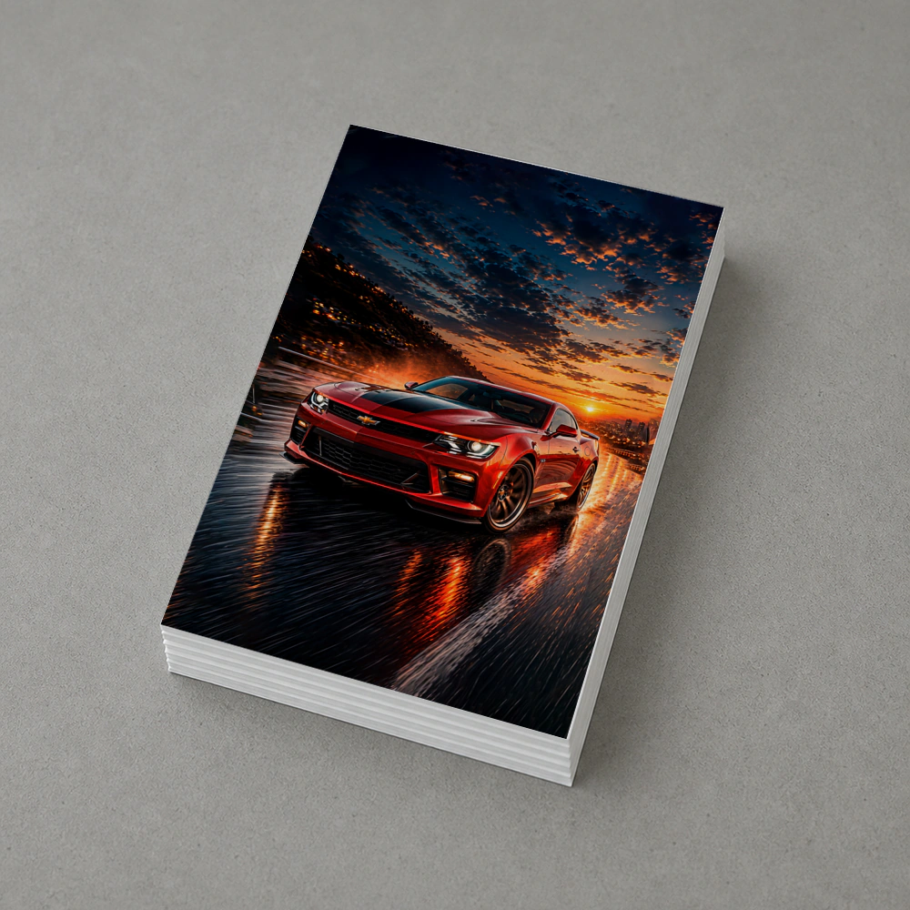 Chevrolet Camaro SS Red Track Night – Postcards