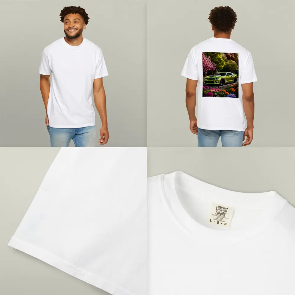 Chevrolet Camaro SS Lime Green Garden Setting – T-Shirts