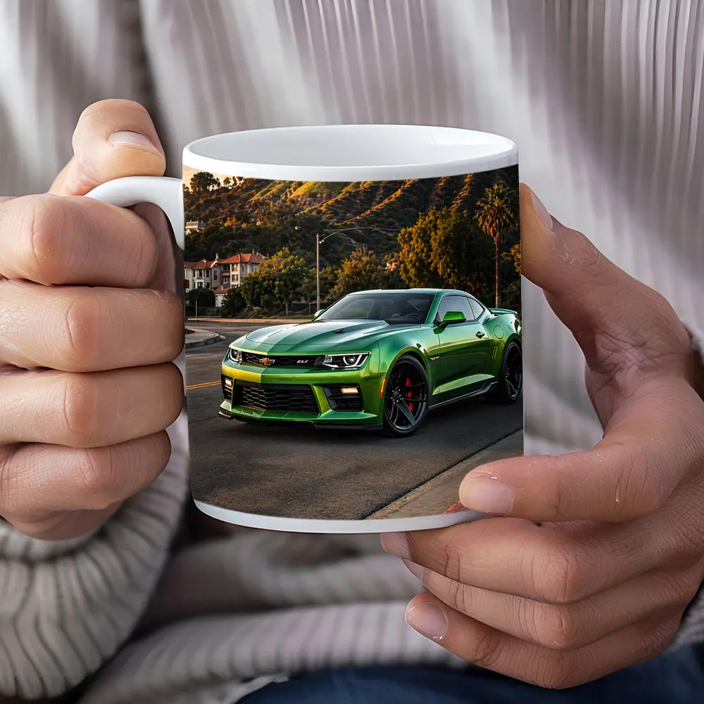 Chevrolet Camaro ZL1 Green Hollywood Sign – Mugs