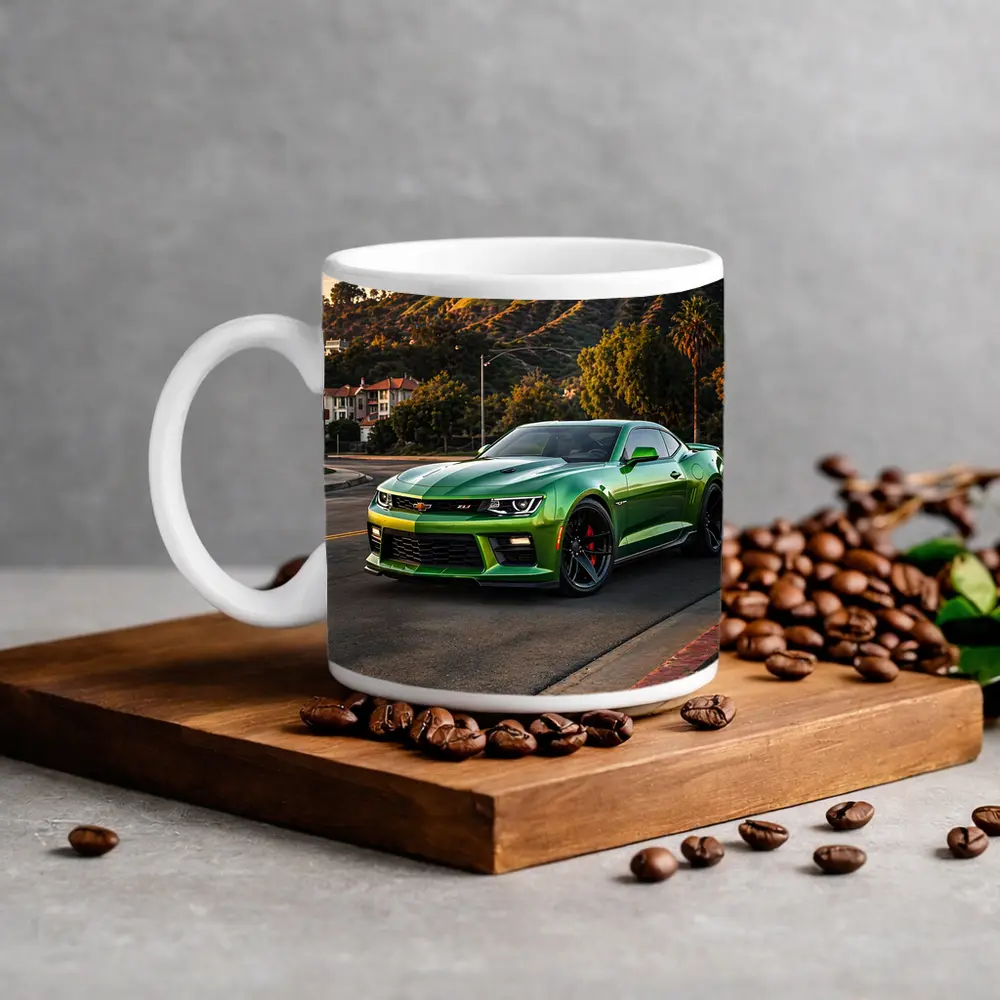 Chevrolet Camaro ZL1 Green Hollywood Sign – Mugs