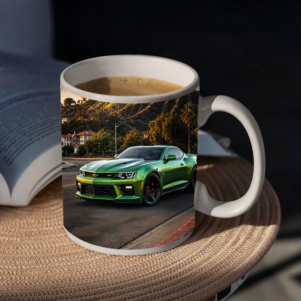 Chevrolet Camaro ZL1 Green Hollywood Sign – Mugs